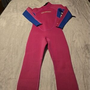 Lemorecn Girls Women's Wet Suit Dive Suit‎ Paddle Board Size Youth 14 Pink 2mm